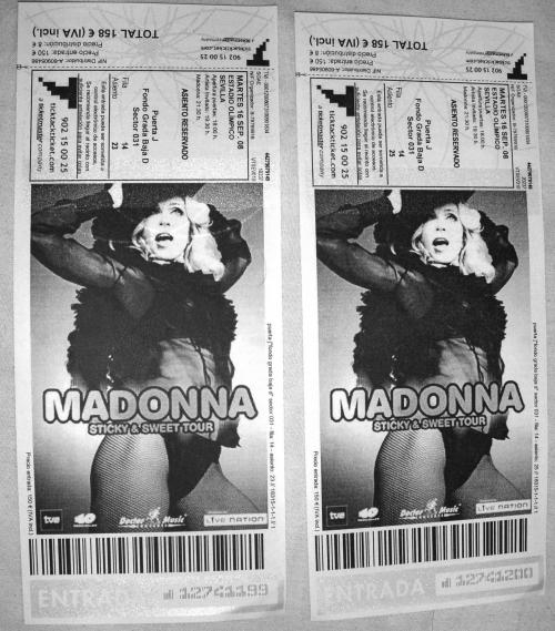 Madonna entradas club reservadas sevilla