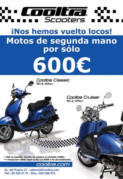 Scooters cooltra de 2ª mano por tan sólo 600?* en Valencia Motos 162687