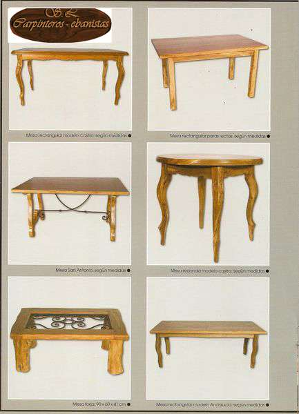 Muebles rusticos a medida de todo tipo de maderas macizas en Granada