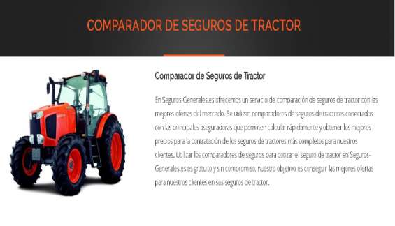 Comparador de seguro de tractor