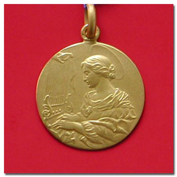 Medalla santa cecilia