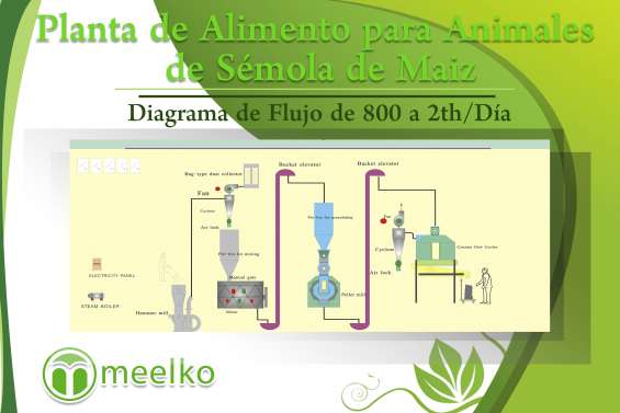 Planta de alimento para animales de sémola de maiz meelko en Agres